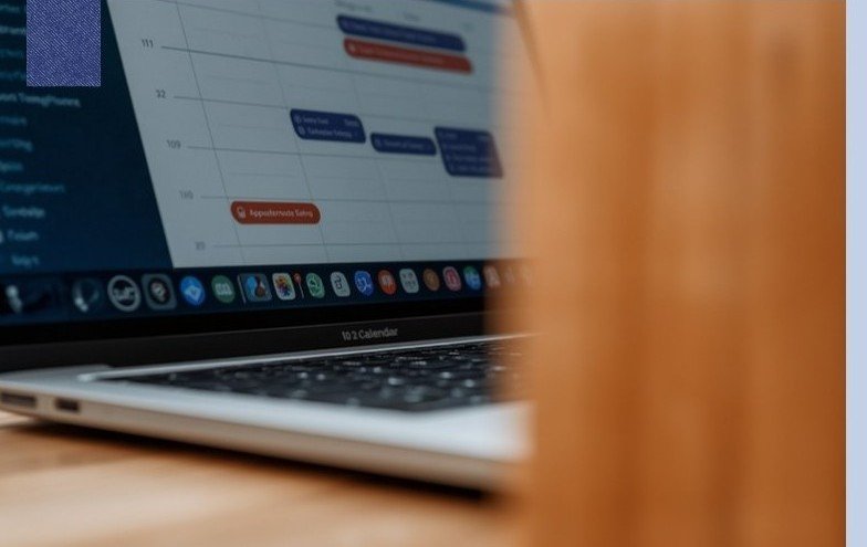Agenda aberta em um notebook para tarefas repetitivas